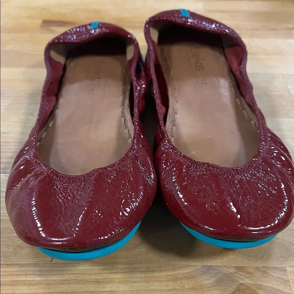 Tieks by Gavrieli Red Patent Leather Ballet Flats Size 12 - Picture 1 of 8